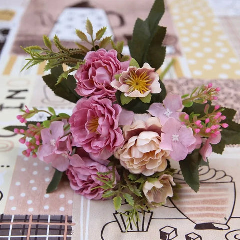 Vintage Silk Artificial Flowers